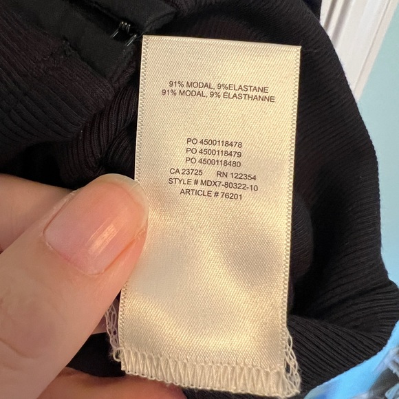 Wilfred Free Aritzia Fortune Black Mini Dress - Picture 5 of 6